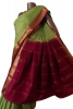 Classic Contrast Pure Mysore Crepe Silk Saree